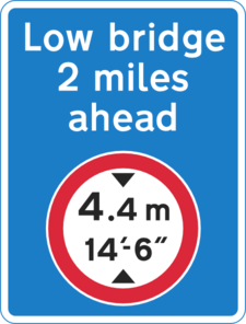 Low Bridge Warning Clip Art